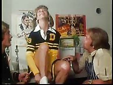 Vintage Threesome With A Cheerleader