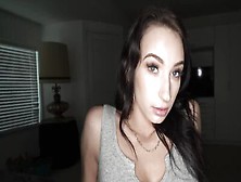 Pov Hot Brunette Vixen With Tattoos Is Giving A Sloppy Blowjob Before Sex