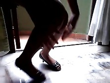 European Girl Pooping On Floor In A Hotel Room
