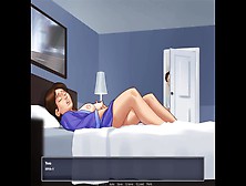 Summertime Saga: Stepdaughter And Stepson Caught Their Stepmother Masturbating In Her Bed-Ep43