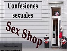 Camarera Y Propietario De Un Sex Shop.  Spanish Audio.