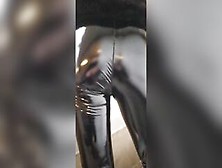 Walking In Public Latex Leggins And High Heels Pmv Porn Music Clip