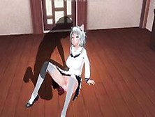 3D Hentai Teacher Fucks A Schoolgirl With A Vibrator In The Ass