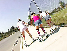 Three Sporty Teens Skate Then Strip And Eat Some Pussy