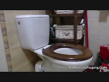 Woman Taking Poops