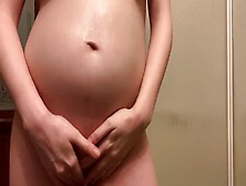 Pregnant Milf - Belly,  Giant Titties,  And Clit Massage