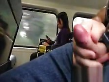 Flashing And Orgasming In Public On A Train