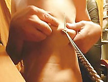 Cbt Needles In Nipples Tits