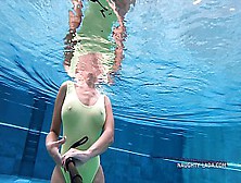 My Transparent When Wet 1 Piece Swimwear In Public Pool
