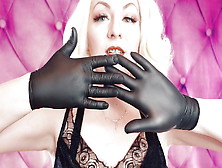 Wearing Xs Nitrile Gloves - Gloves Fetish Video (Arya Grander)