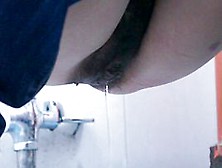 Bathroom Spy Cam Video Of Asian Girl Reading While Pissing