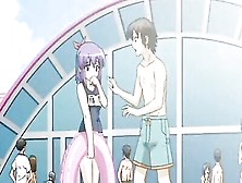 Petite And Adorable Hentai Beauty With Purple Hair Takes A Dick