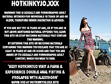 Watch Charming Hotkinkyjo Visit A Farm & Experience Double Butt Sex Fisting & Prolapse With Alexthorn Free Porn Video On Fuxxx. C