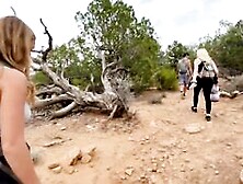 Hiking Turns Sensual With Molly Pills And Haighlee Dallas - Turned On Hiking - Point Of View 4K