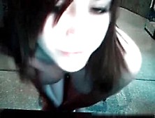 Cute Amateur Webcam Brunette Masturbating On Her Chair