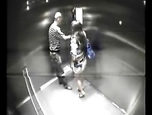 Couple Caught In Elevator