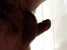 View Of Pissing From Under My Hairy Ass,  Drink It!