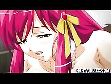 Busty Hentai Ass And Pussy Double Fucked In Front Of Her Boyfriend