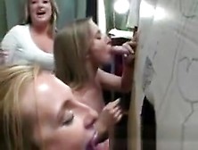 College Girls Suck Dicks Through Dorm Room Glory Holes