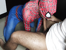 I Ravage Spiderman Jaws With My Ample Man Sausage