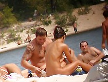 Nudist Beach Will Always Show Some Nice Chicks On Cam