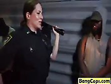 Sexy Cop Babes Get Fucked Interracially