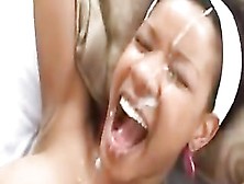 Ebony Facial Compilation