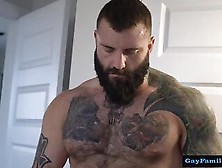 [Gayfamilysex] Hairy Boy Raw Fucked By A Tatted Bearded Bear