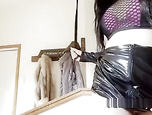Gothic Teen Plays With Anal Hook And Whips Herself