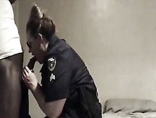 Older Police Officer Blows And Fucks Ebony Inmate Into Jail