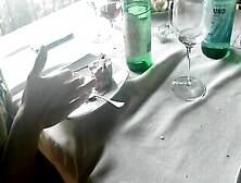 Day 10 - Italian Vulgar Milf Masturbating With Food Into Restaurant