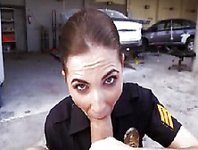 Cop Giving Great Blowjob And Sex