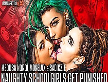 Medusa Noroi In Naughty Schoolgirls Get Punished
