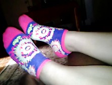 Cassie's Socked Feet 1