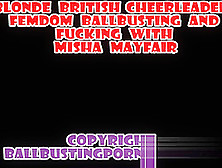 Misha Mayfair Blonde British Teen Cheerleader Ballbusting