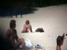 Nice Ladies With Delicious Boobies Having Fun On The Beach
