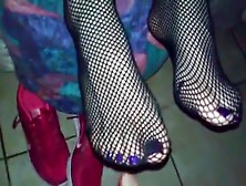 Exotic Homemade Foot Fetish,  Stockings Porn Scene