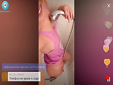 Russian Girl Taking A Shower