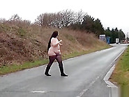 Fat Amateur Flasher Emmas Public Exhibitionism Of Voyeur Bbw