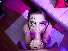 Inked Beauty Charlotte Sartre In A Hot Pov Blowjob