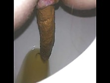 Long Brown Turd From Horny Wife