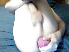 Homo Sissy Groans While Creaming His Culo With Faux-Cock