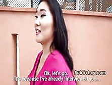 Tiny Tits Asian Bangs Stranger In Public