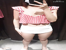 Korean Horny Girl Ex-Wife Touches Skinny Body In Changing Room
