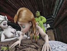 (Sfm) Shrek Boned Elsa And Anna From Frozen Part Two
