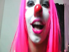 Clown Cheerleader Wants To See Your Cock