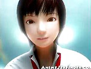 3D Japanese Schoolgirl Handjob!