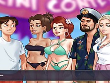 Summertime Saga: College Boobs Competition At The Beach-Ep204