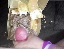 When A Roast Beef Sandwich Reminds You Of Your Ex's Pussy So You Fuck It