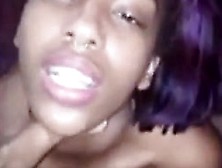 Purple Ebony Brief Bj And Cock Slaped